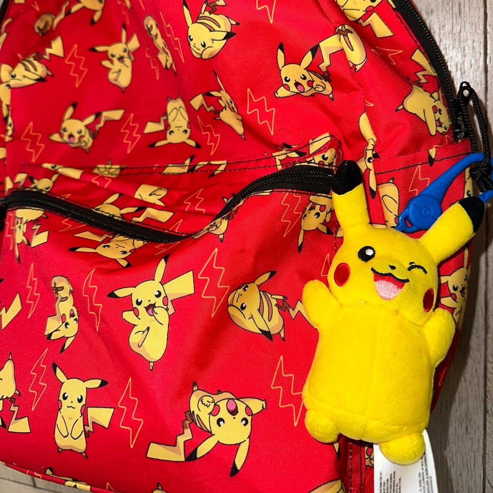 Red Pikachu Backpack - Picture 2 of 14